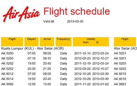 indonesia airasia flight schedule